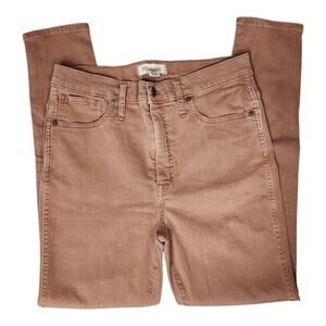 Madewell High Rise Skinny Jeans Size 30 Sand Wash